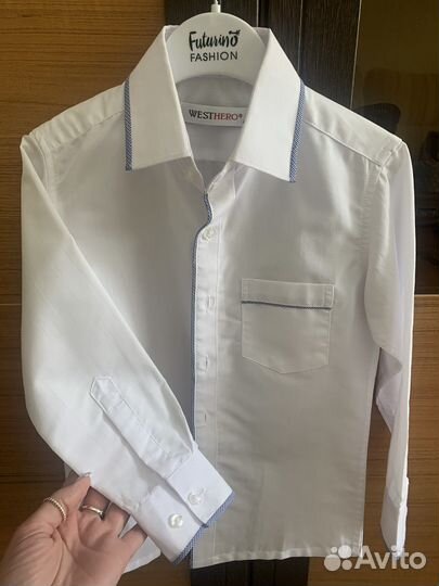 Рубашка белая на мальчика