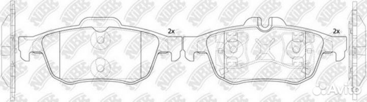 Nibk PN0521 Колодки тормозные дисковые