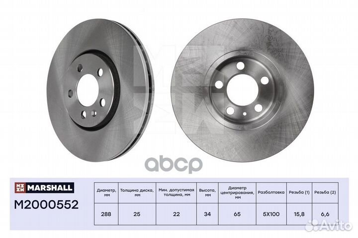 Тормозной диск передн. Skoda Fabia I-III 99