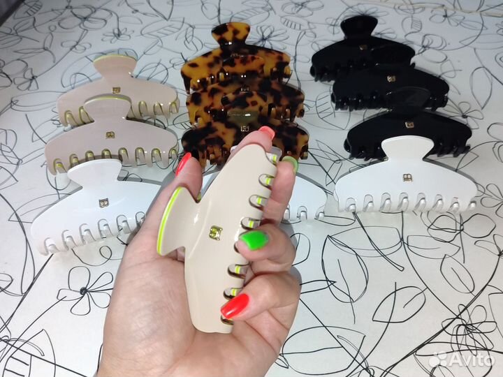 Заколка краб в стиле Balmain