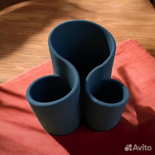 Гипсовый органайзер для кистей и канцелярии