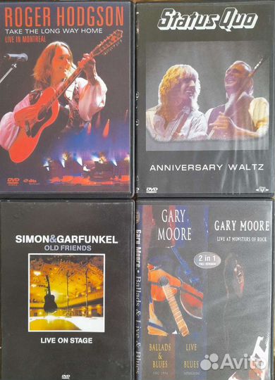 Музыка на двд дисках, классика рока и металла