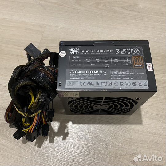 Блок питания CoolerMaster 750W Bronze