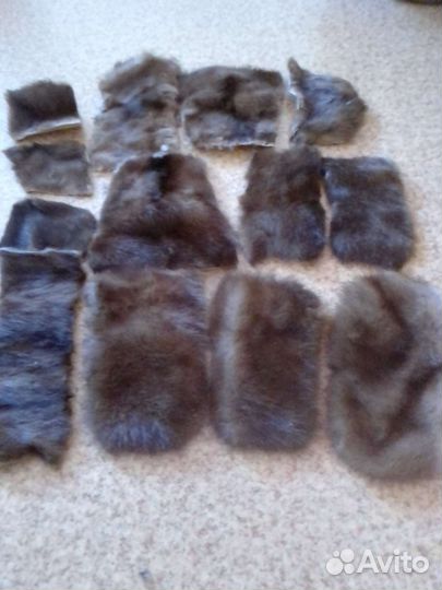 Меховые лоскуты куски норки