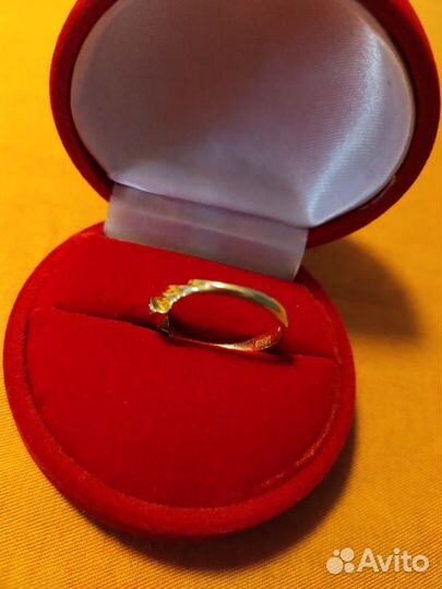 Кольцо золото 583 пробы СССР с бриллиантом