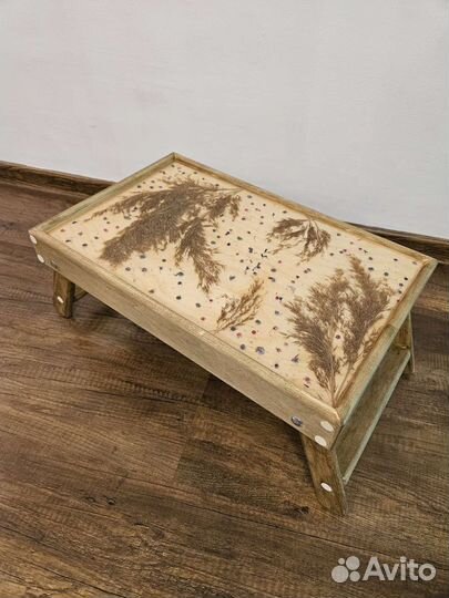 Столик поднос для завтрака, ручная работа
