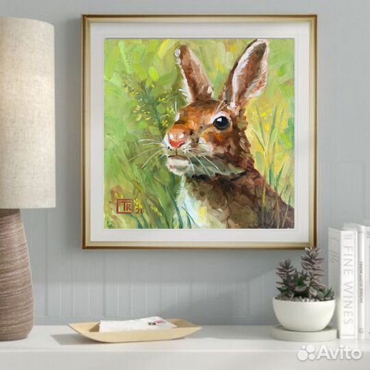 Картина маслом Заяц
