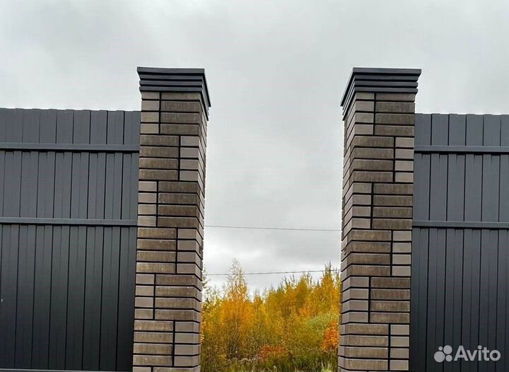 Колпак для защиты забора 1,5х1,5 или 2х2 кирпича
