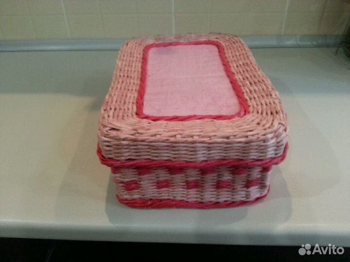 Корзинка плетеная ручной работы