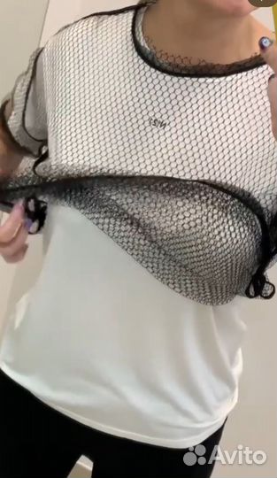 Футболка с сеткой