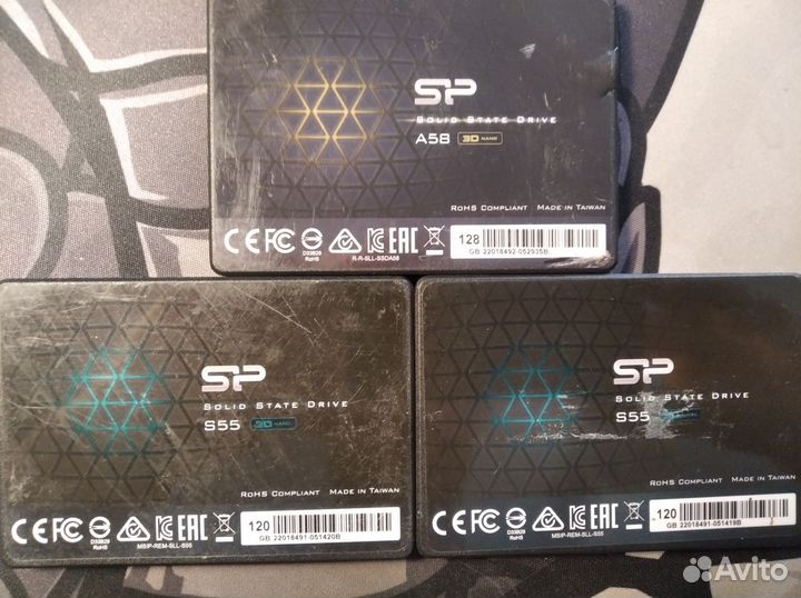 7 штук ssd 960gb/512gb/240