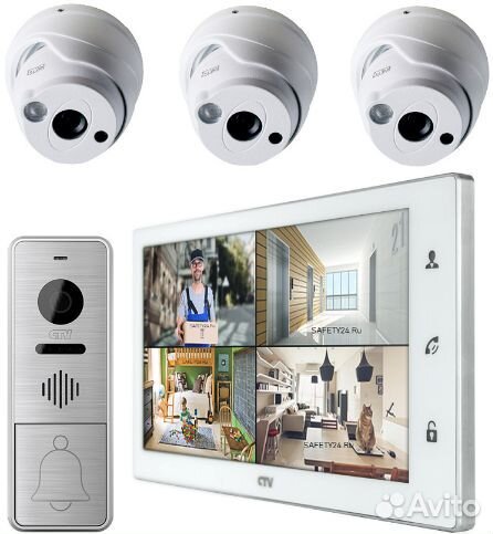 CTV-DP4102AHD Комплект видеодомофона
