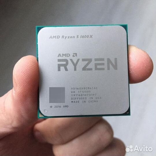 Процессор AMD Ryzen 5 1600X 3,6/4,0GHz, 6C/12T, 16