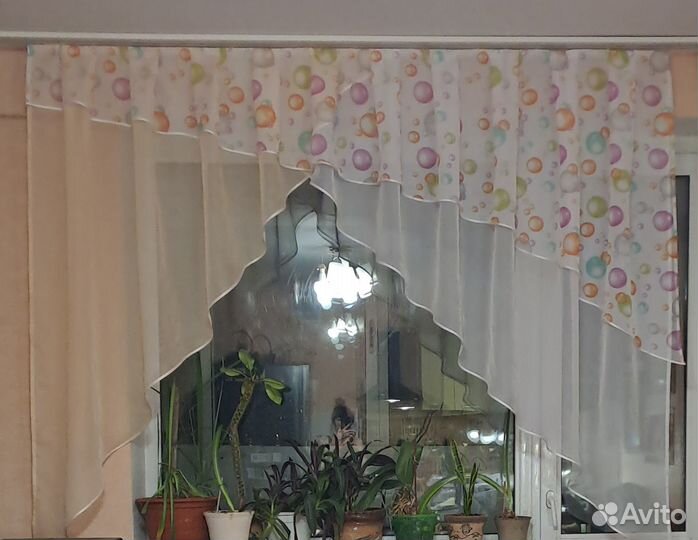 Штора для кухни 