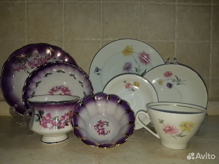 Чайная пара трио четверка СССР гдр