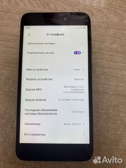 Смартфон Xiaomi Redmi 5A 2/16gb арт.1853(221)