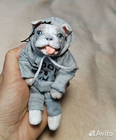 Бульдог игрушка, сувенир, подарок