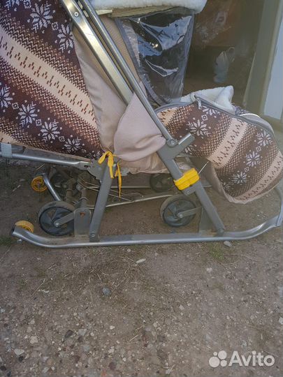 Санки коляска nika