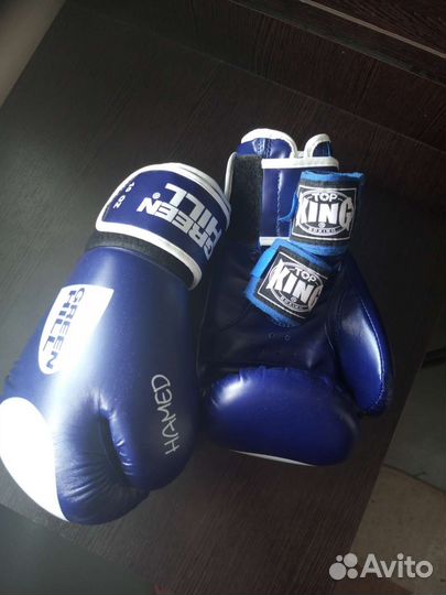 Боксерские перчатки 10 oz green hill