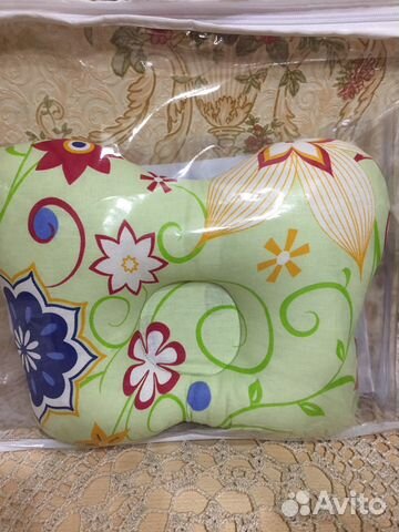 Подушка для младенца двухсторонняя (ручная работа)