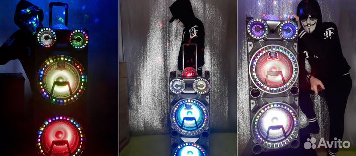 Мега колонка Om&s Диджейская 1000Вт 18кг Speaker