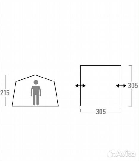 Шатер с москитной сеткой