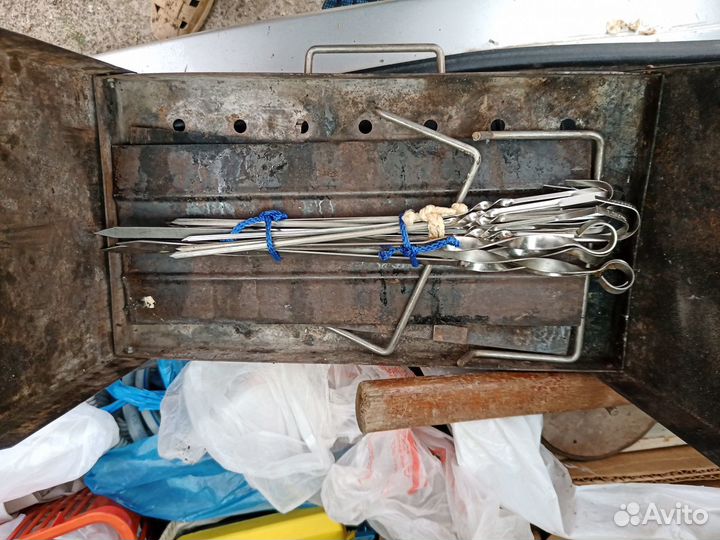 Автомангал из нержавеющей стали 