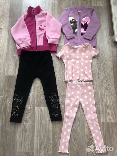 Вещи пакет с обувью на девочку 2-4года