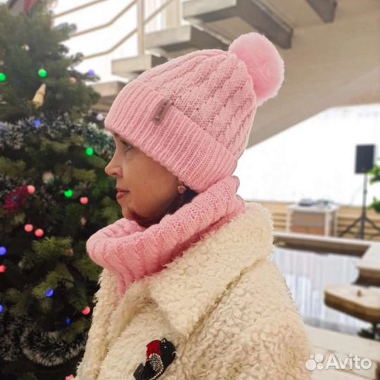 Шапка и снуд ручной работы