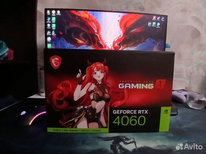 Видеокарта rtx 4060 8gb Msi gaming x