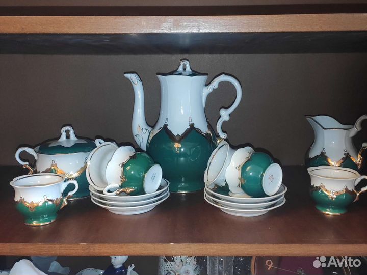 Зелёный бутон сервиз Барановка