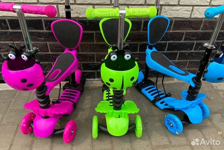 Самокат беговел новый 5в1
