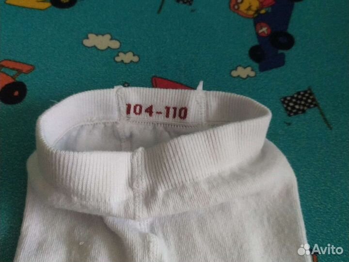 Колготки белые, 104-110, 116