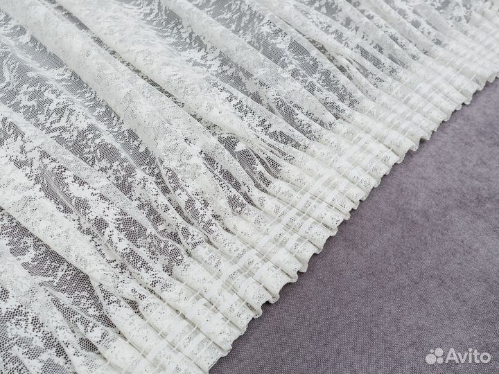 Новый готовый тюль сетка мрамор в упаковке