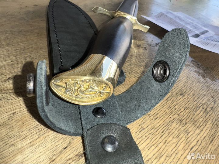 Нож финка нквд из настоящей Дамасской стали