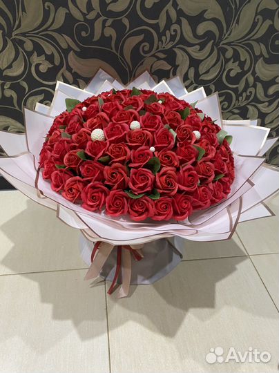 Мыльные розы, мыльные букеты, мыльные цветы