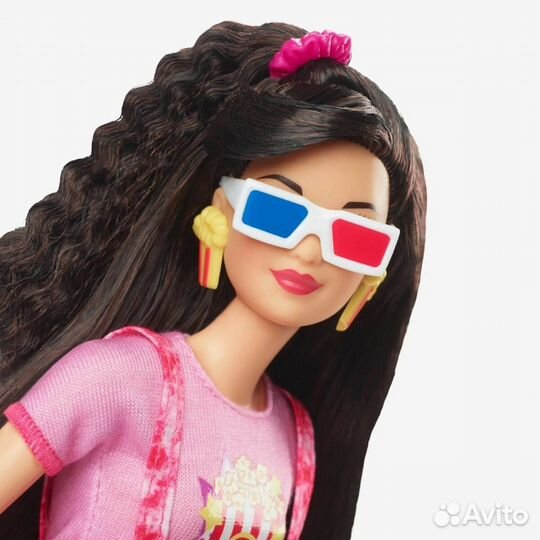 Barbie Doll, Black Hair, 80s-Inspired Movie Night