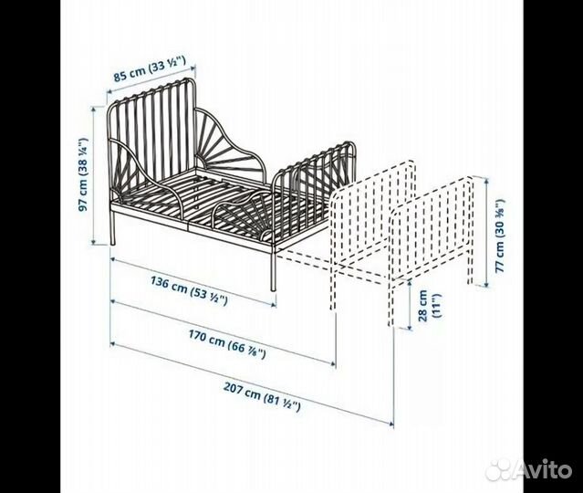 Детская кровать IKEA