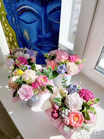 Мыло ручной работы букеты