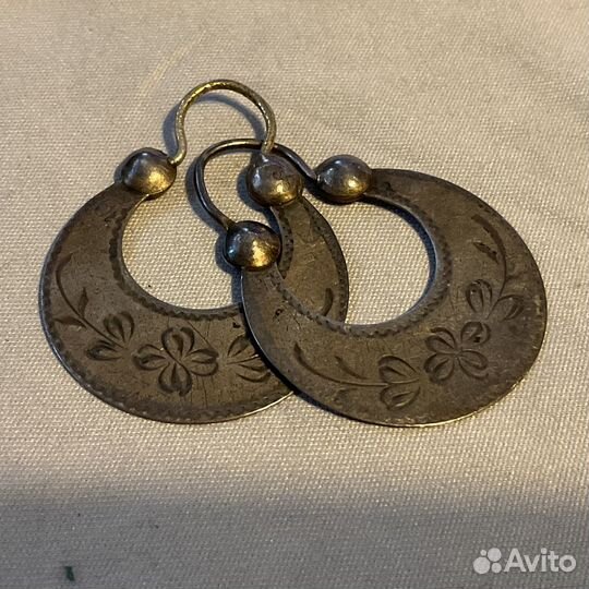 Серьги серебро, калачи, ранние советы