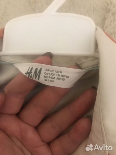 Рубашка для мальчика H&M 140 см