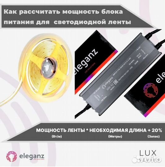 Блок питания для светодиодной ленты Eleganz