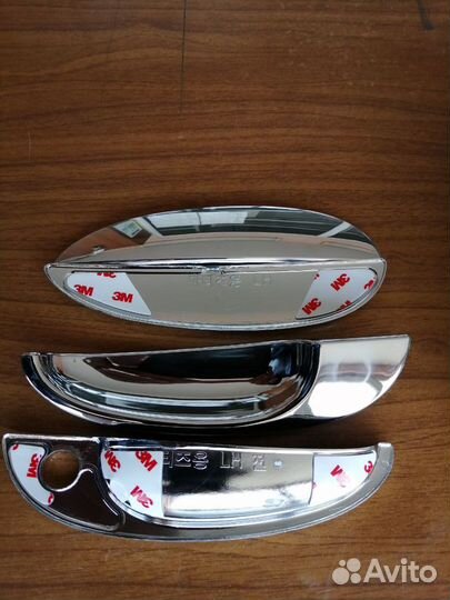 Накладки ручек дверей (хром) 016008 matiz