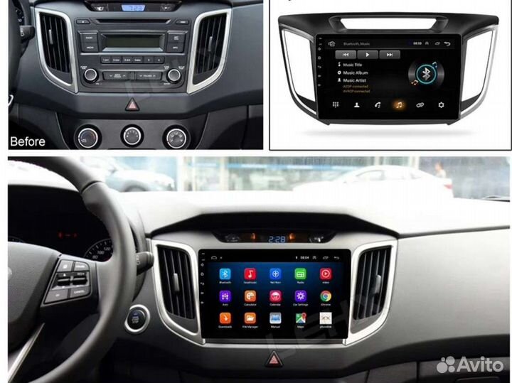 Магнитола на Hyundai Creta 2010-2020 год