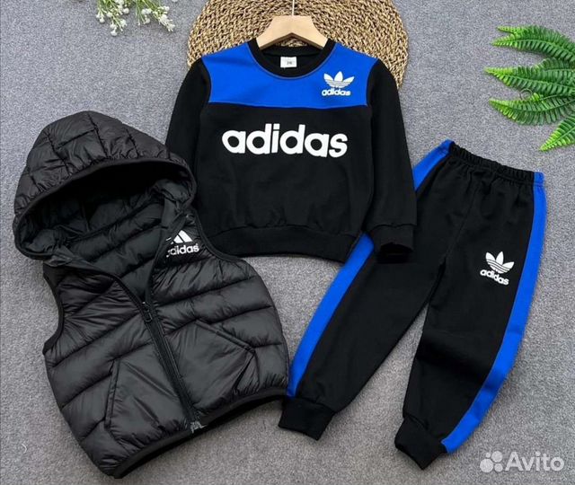 Костюм Adidas тройка до 116 размера