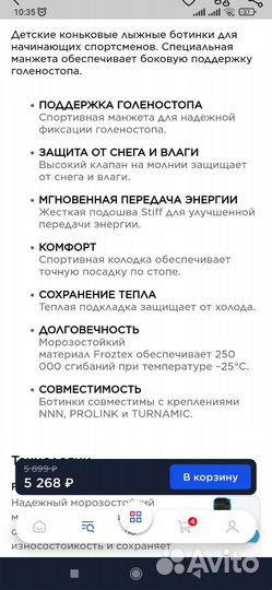 Лыжные ботинки