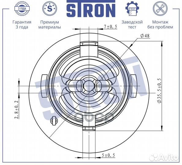 Термостат stron mercedes C-Class III (W204) STT