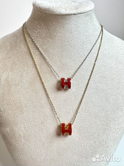 Подвеская Hermes украшение цепочка Хермес