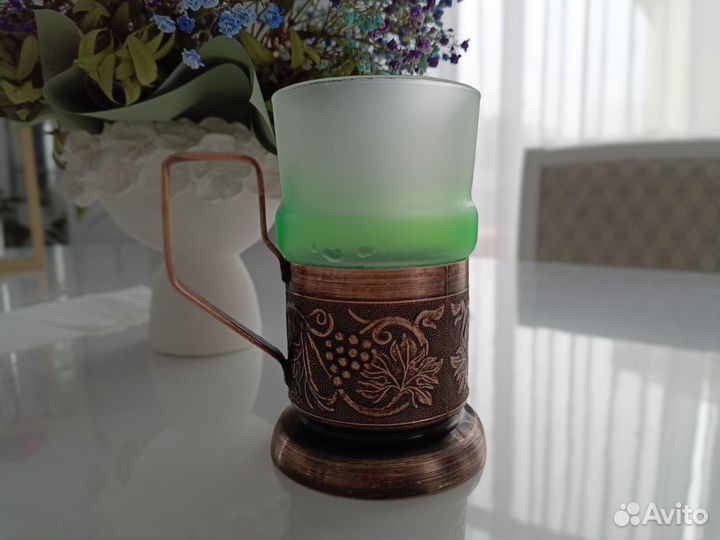 Стакан с подстаканником