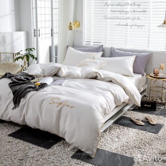 Двуспальное евро семейное постельное белье